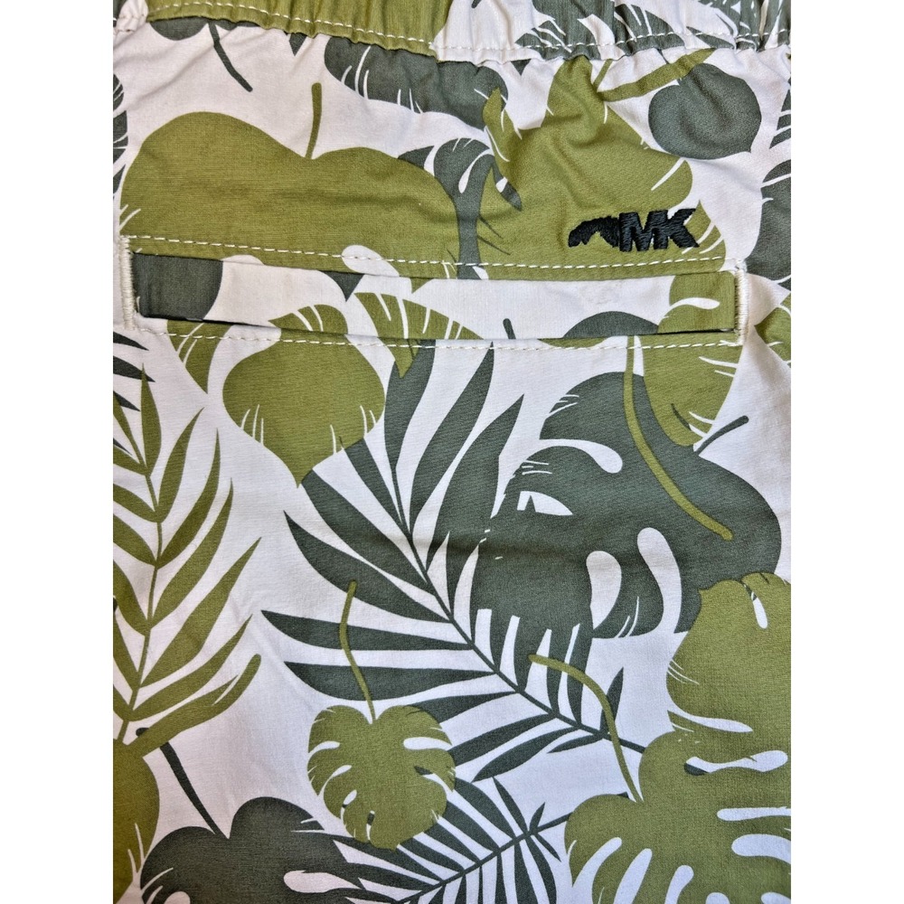 NWT Mountain Khakis Poplin Deck Shorts XL Leaf Print Stretch 7" Inseam Summer - Picture 8 of 13